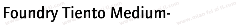 Foundry Tiento Medium字体转换